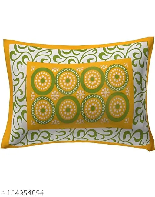 Jaipuri Print Cotton Double Bedsheet with 2 Pillow Covers, ethnic motifs, summer season, made in Rajasthan