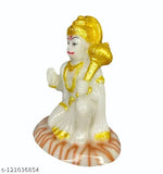 White poly resin Hanuman Idol for car, office, or home decoration