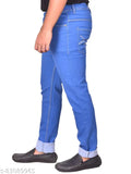 Denim men's jeans, solid rasso fashion point quality, size 30 (waist 30in, length 42in, hip 30in)