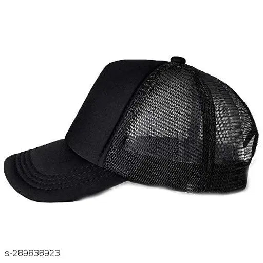 Stylish solid net adjustable baseball cap in high-quality material, ideal for both men and women, suitable for casual occasions or outdoor activities