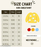 Polycotton printed dog kids sweatshirt, vibrant colors for ages 2-8, India origin