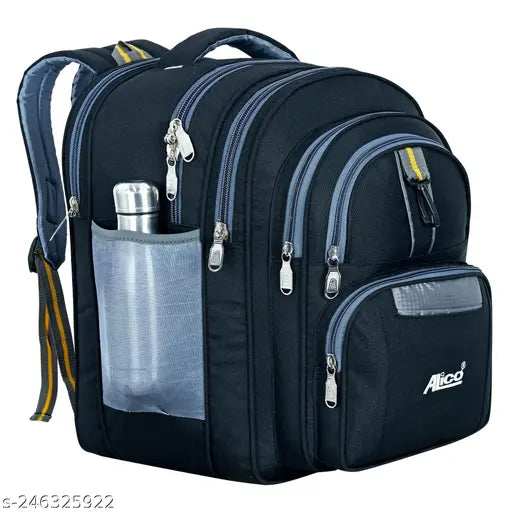 Stylish polyester waterproof school bag, perfect for Class 5th to 10th students. Jumboo Large TORMEC backpack with free size dimensions (29x17x38cm)