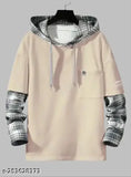 Yellow checkered cotton full sleeve men's t-shirt by AVEJO, ideal for casual wear with jeans or trousers