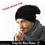 Stylish wool beanie cap for men - high-quality, anti-allergic, and breathable