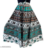 Vibrant Chandrawat Jaipuri Printed Cotton skirt, free size for women, ideal for any occasion