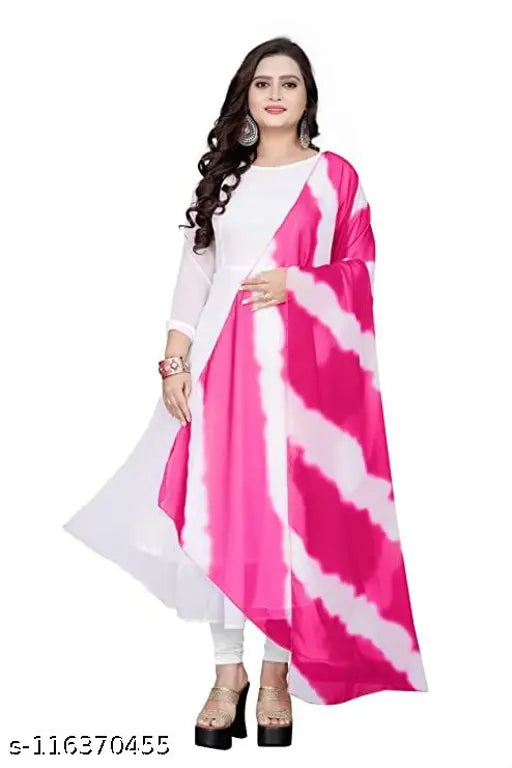 White Georgette UNDO Western Anarkali gown, long sleeves, solid design, for formal events or weddings