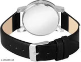Black PU Watch Sunglass Wallet Combo, compact accessory set for men on table