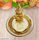 Pure brass MATA Annapurna Devi idol, Goddess of Food & wealth, intricately carved, India origin