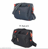 Trendy polyester party sling bag set, solid net design, free size (9x6x8 in), durable & comfortable for girls and women
