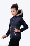 Wool solid-color BLUSHH kids hooded jacket, ideal for 11-12 & 12-13 years, Indian origin