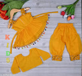 Georgette Solid Color Kids Plazzo Set - Indian fashion for 0-3 Months to 18-24 Months