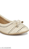 Brown synthetic slip-on ballerinas for women's bellies, comfortable and stylish footwear