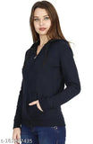 Fleece sleeved jacket & waistcoat for women, solid color, Indian origin - ideal for upscale evenings