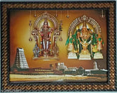 Thiruchendur Subramanya Swamy Gopuram photo frame, 9x12 inches, Indian temple art