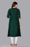 Women's Rayon Anarkali Kurta Set, floral print, 3/4 sleeve, versatile styling, India