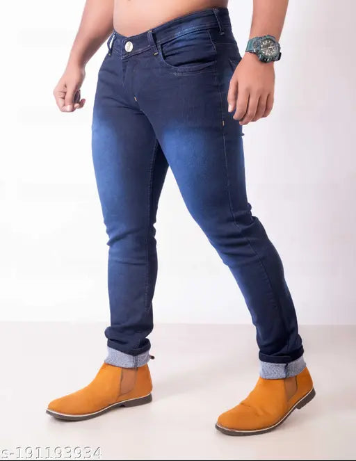 Men's dark blue denim slim fit jeans, AE-LL2, size 28/30/32