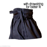 Designer rayon black printed skirt for women - high-quality, trendy, and comfortable women's clothing from India (Size 24/Waist 24in, Length 28in)