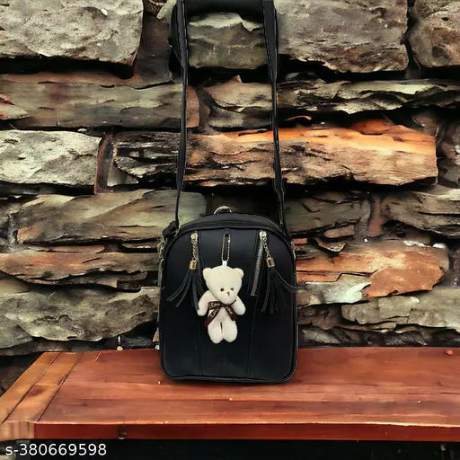 Stylish and trending women's 2-in-1 PU leather backpack & sling bag, waterproof and tear-resistant, adjustable drawstring, perfect for college, office, or Valentine gifts