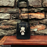 Stylish and trending women's 2-in-1 PU leather backpack & sling bag, waterproof and tear-resistant, adjustable drawstring, perfect for college, office, or Valentine gifts