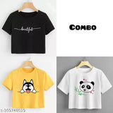 Printed cotton summer crop top in various sizes S-XL, ideal for women and girls, made by ARHAM_ ENTERPRISES