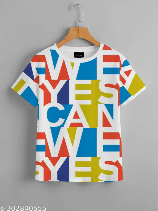 Polyester GORANGI Women's & Girls Combo T-Shirt, printed net design in short sleeves, perfect for regular fit or oversized look from India