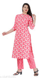 Aagam sensational women's pure cotton kurta and palazzo set, printed net, three-quarter sleeves. Ideal for parties and festivals, Made in India using high-grade fabrics