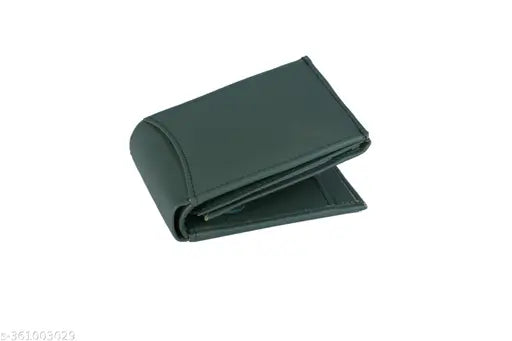 Light green leather men's wallet with 9 card slots, 2 currencies, secret compartments, and 1 zipper