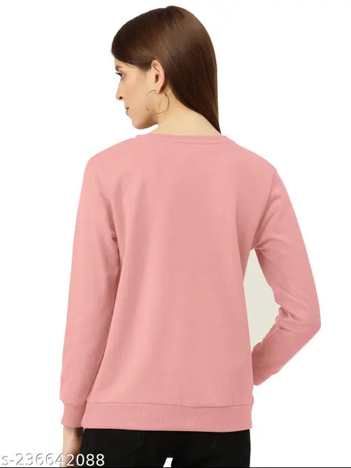 Cotton blend full sleeve maroon and peach combo t-shirt for women and girls, comfortable daily wear for all seasons, printed design with trendy colors like navy blue, grey, pink, and more