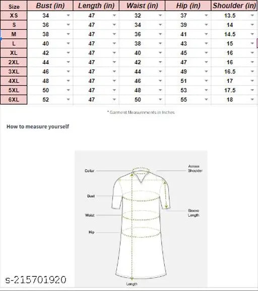 Rayon three-quarter sleeve middy kurti, printed combo, Indian fashion on mannequin