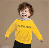 New Design Kids Cotton Solid Hoodie T-shirt - Cozy, vibrant kids clothing from India