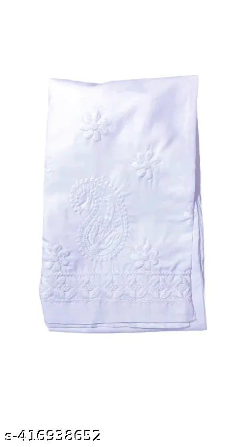 Chikankari cotton women's pant, intricate embroidery on soft net fabric