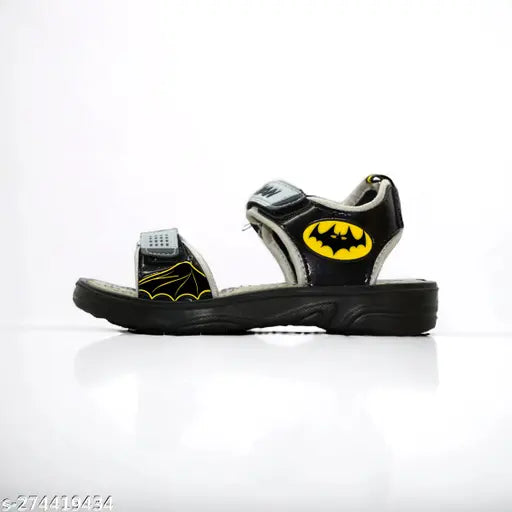 Batman patent leather sandals for kids, perfect for superhero playtime