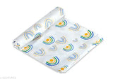 Organic cotton muslin swaddle wrap (100cm X 100cm), set of 4 (StarPlusFoxRainbow), ideal for newborns and multipurpose usage