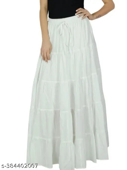 Rayon solid-colored woman's skort, Indian-made athletic wear for sizes 26-48 (20in waist, 39in length, 50in hip)