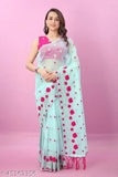 Heavy pure super net organza saree with intricate cutwork broder, showcasing multi-thread embroidery work. Indian handcrafted." (123 characters)