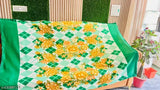 Fleece floral print blankets (2 pcs, 60x90in), stylish & beautiful, best design, free size, made in India