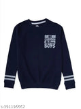Navy cotton blend Cub McPaws boys sweatshirt for 4-5 year olds, fun and comfortable kids clothing from India