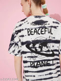 Oversized tie-dye cotton T-shirt by Dillinger, perfect for casual outfits, Indian origin