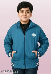 Nylon printed kids jacket, warm and funky for winter in sizes 9-15 years