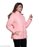 Nylon Hiwadi girls' jacket - solid pattern, trendy & stylish women's coat for chilly winter weather