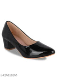Patent leather patent heel bellies, solid pumps in various sizes (IND-4 to IND-9), origin India