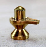 Handcrafted brass family statue of Lord Shiva, Ganesh, Parvati & Shiv Lingam, 1.5" inch height, 110 grams - Hindu deity idol for home decor and gift
