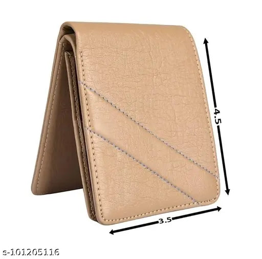 Synthetic striped wallet, free size, durable artificial leather, well-designed Indian craftsmanship