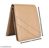 Synthetic striped wallet, free size, durable artificial leather, well-designed Indian craftsmanship