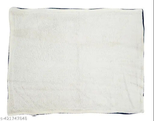 Lightweight navy blue fur AC blanket for kids (132x102 CM), made from premium organic cotton muslin. Breathable, soft, and safe for sensitive skin