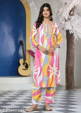 Rayon printed kurta and palazzo set, three-quarter sleeves, colorful candy printing pattern for women's fashion, India origin