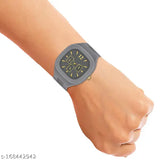 Stylish square dial silicon strap ADDI watch for boys - digital, quartz movement, water-resistant (3ATM), 50mm diameter, 18mm thickness, 21mm band width, 240mm wristband length