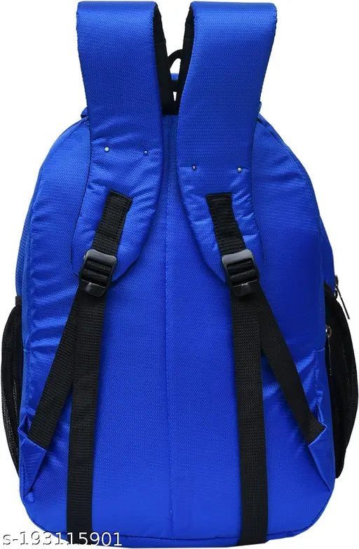 Blue canvas blutech waterproof casual backpack, ideal for commuters and travelers, features multiple compartments for essentials