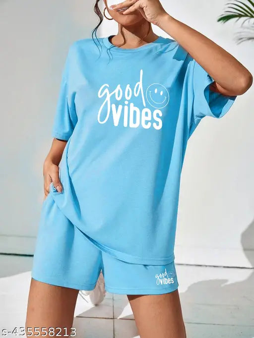 Cotton blend printed nightsuit set for women, Eva Alluring in multiple sizes from S-XXL, Indian origin