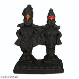 Resin Lord Shri Vitthal Rukmini idol statue for pooja room, car decor, home temple - Indian deity figurine for religious decoration